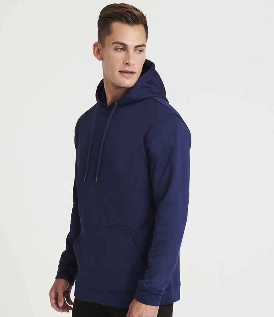 JH006 AWDis Sports Polyester Hoodie (Black, S)