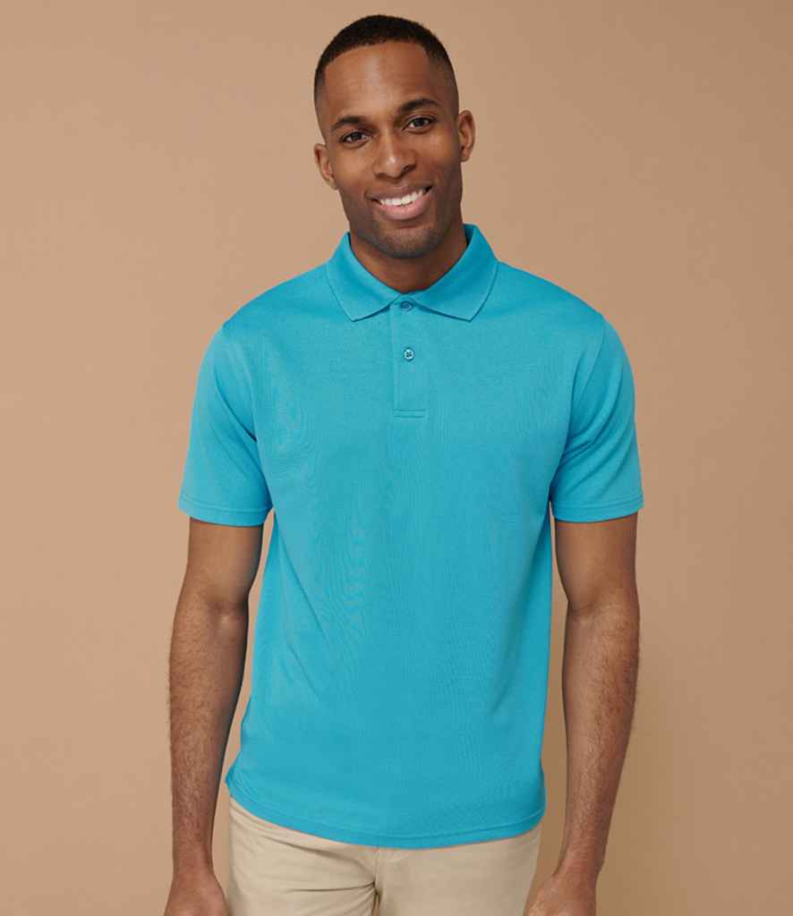H475 Henbury Coolplus Wicking Piqué Polo Shirt (Black, XS)