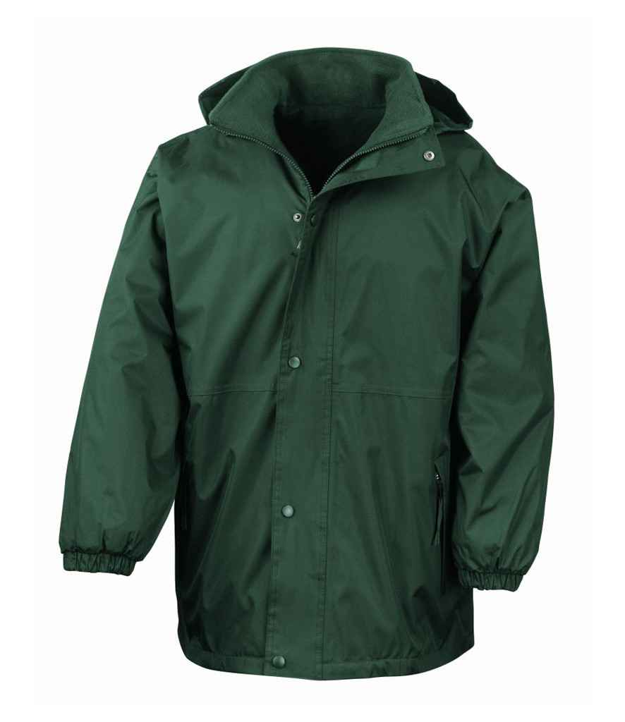 Staff Waterproof Jacket with logo (Bottle Green, S)