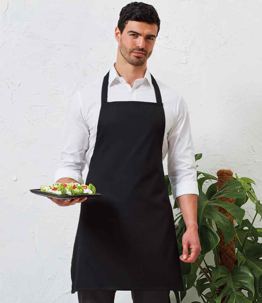 Staff Essential Bib Apron (Black)