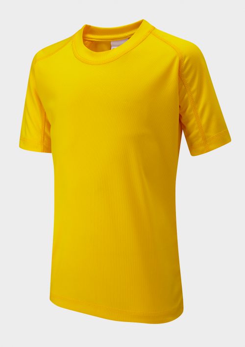 Y11 Primary T-Shirt (White/Yellow, 18/20")