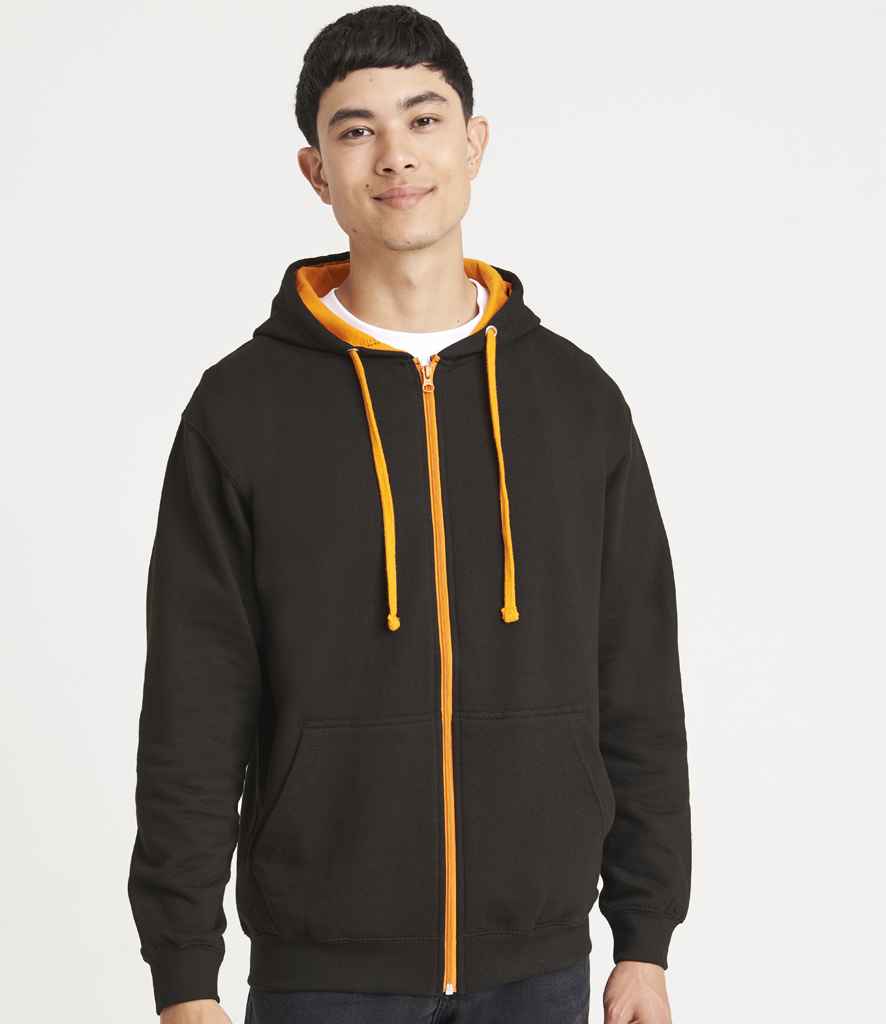 JH053 AWDis Varsity Zoodie (Jet Black/Gold, XS)