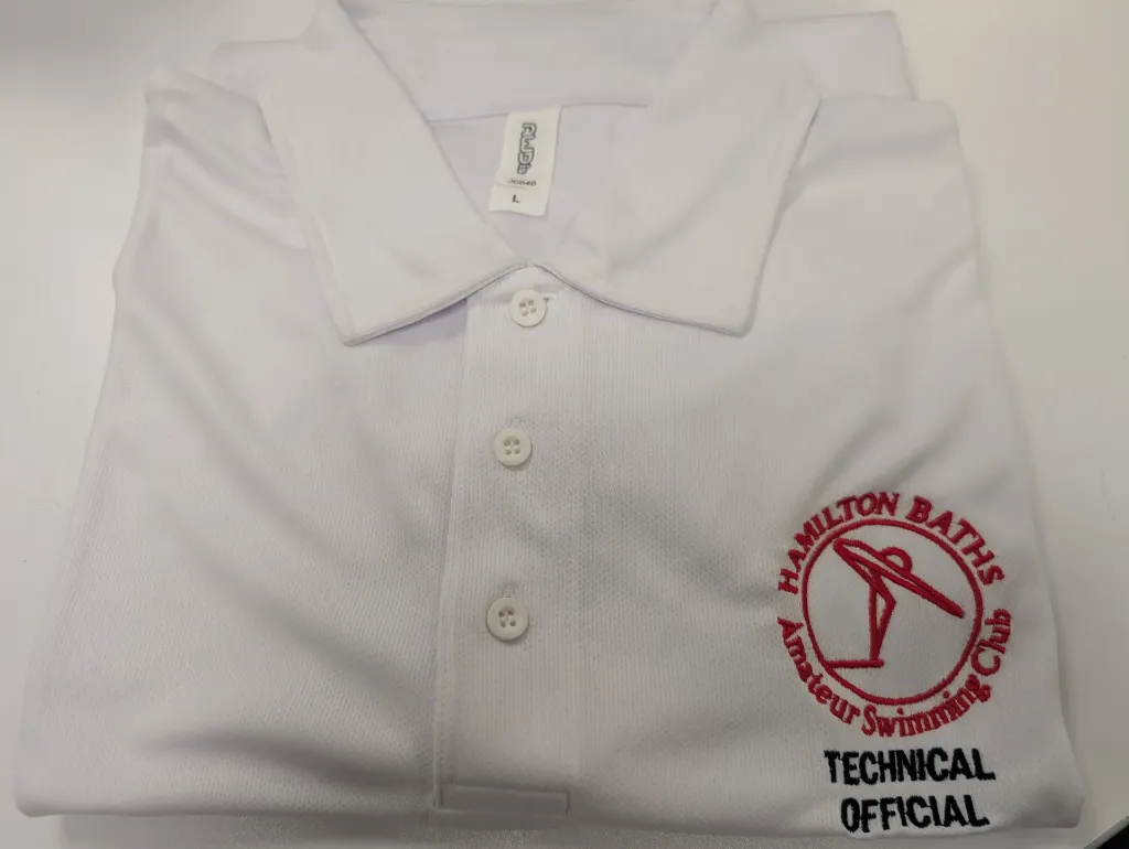 Embroidery Hamilton Baths Techical Officials Logo L/B